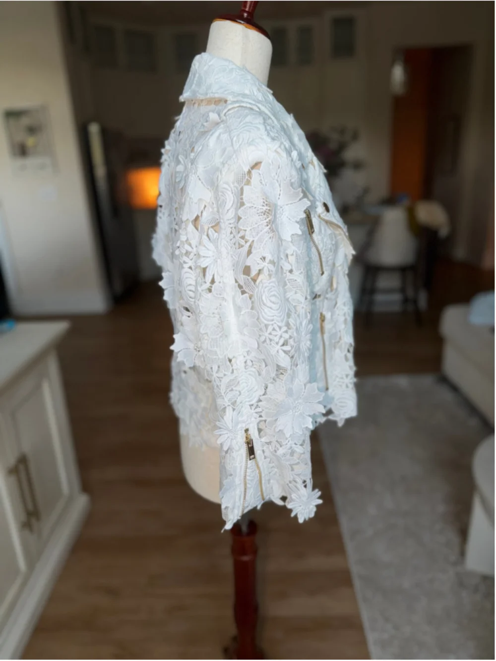 Generation Love White Lace Moto Jacket M NWT - Picture 2 of 6